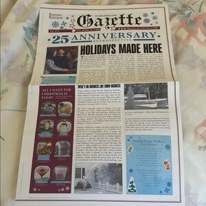 Gilmore girls holidays made here 2025 newspaper 25th anniversary